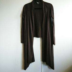 BOGO SALE DKNY Silk Cashmere Open Cardigan